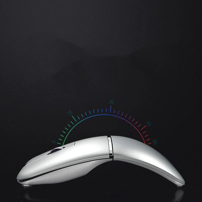 Dual-mode Bluetooth wireless mouse with 180° folding design in various colors