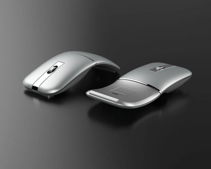 Dual-mode Bluetooth wireless mouse with 180° folding design in various colors
