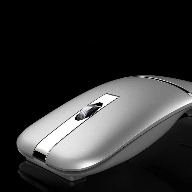 Dual-mode Bluetooth wireless mouse with 180° folding design in various colors