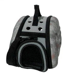 Versatile pet carrier bag made with durable EVA materials, featuring a foldable design and breathable mesh panels for your pet's comfort and safety.