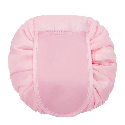 Stylish and practical cosmetic bag with multiple color and pattern options, featuring a drawstring closure and roomy interior for easy organization during travel.