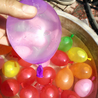 111 premium water balloons in random colours for fun summer outdoor games and parties