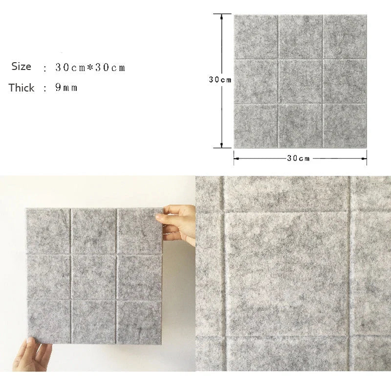 Nordic Small Square Felt Message Board Photo Wall with V-shaped groove design