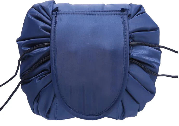 Stylish and practical cosmetic bag with multiple color and pattern options, featuring a drawstring closure and roomy interior for easy organization during travel.