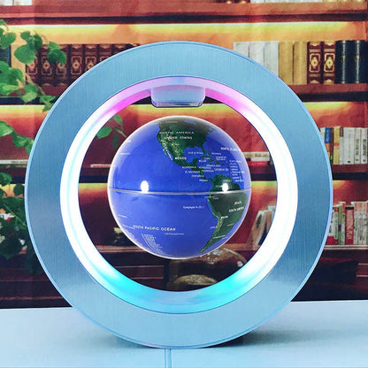 Mesmerising Magnetic Levitating Globe with LED Light Display, Floating World Map Decoration