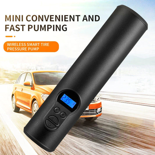 AUDEW Portable Cordless Tire Inflator with LCD Display, LED Lights, and High-Capacity Battery