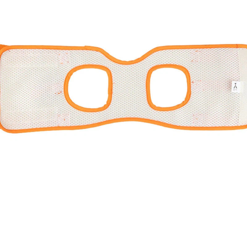 Adjustable dog lift harness in orange for senior and weak dogs with hind leg support