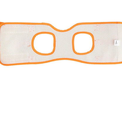 Adjustable dog lift harness in orange for senior and weak dogs with hind leg support