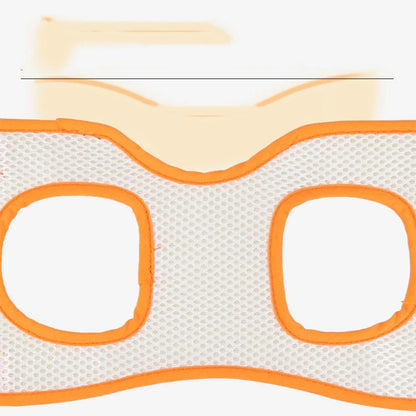 Adjustable dog lift harness in orange for senior and weak dogs with hind leg support