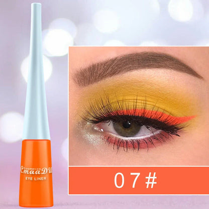 17 Colour Liquid Eyeliner Matte Quick-Drying Waterproof Long-Lasting in 17 vibrant colours