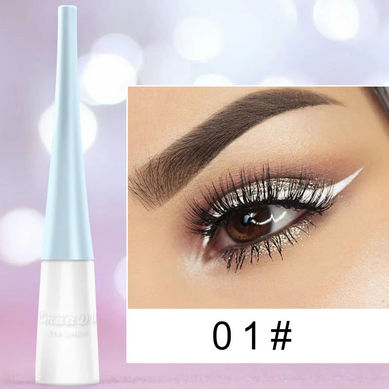 17 Colour Liquid Eyeliner Matte Quick-Drying Waterproof Long-Lasting in 17 vibrant colours