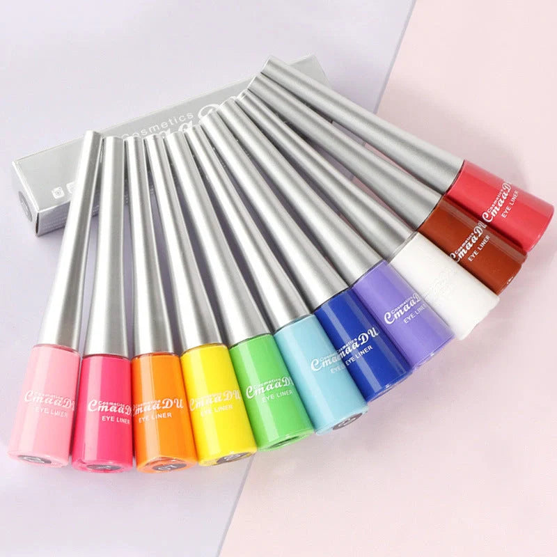 17 Colour Liquid Eyeliner Matte Quick-Drying Waterproof Long-Lasting in 17 vibrant colours