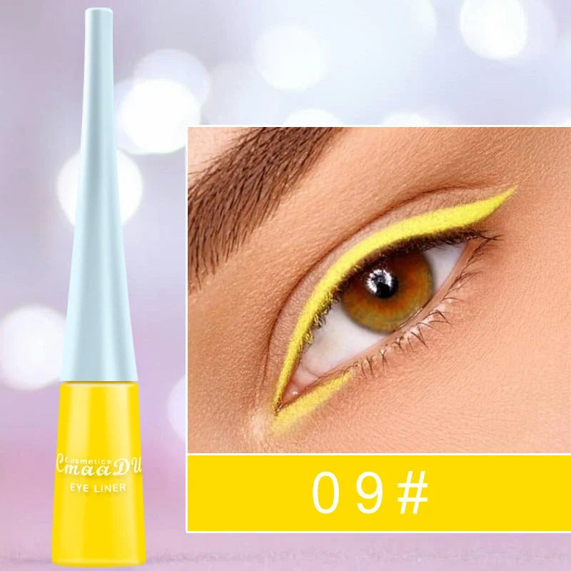 17 Colour Liquid Eyeliner Matte Quick-Drying Waterproof Long-Lasting in 17 vibrant colours