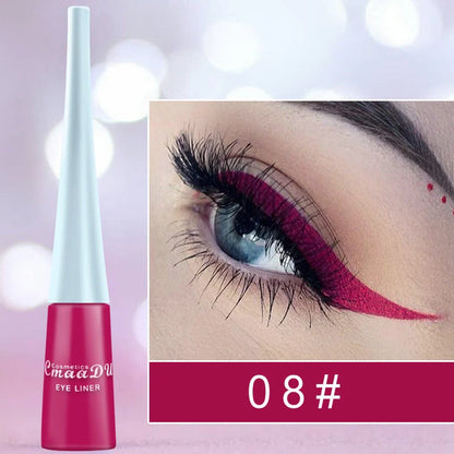17 Colour Liquid Eyeliner Matte Quick-Drying Waterproof Long-Lasting in 17 vibrant colours