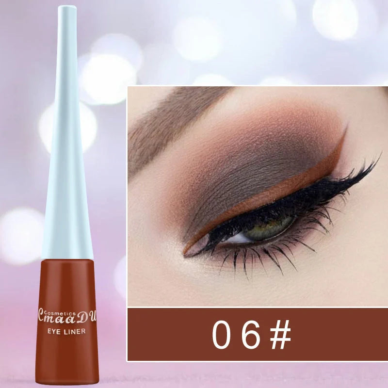 17 Colour Liquid Eyeliner Matte Quick-Drying Waterproof Long-Lasting in 17 vibrant colours