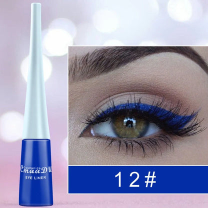 17 Colour Liquid Eyeliner Matte Quick-Drying Waterproof Long-Lasting in 17 vibrant colours