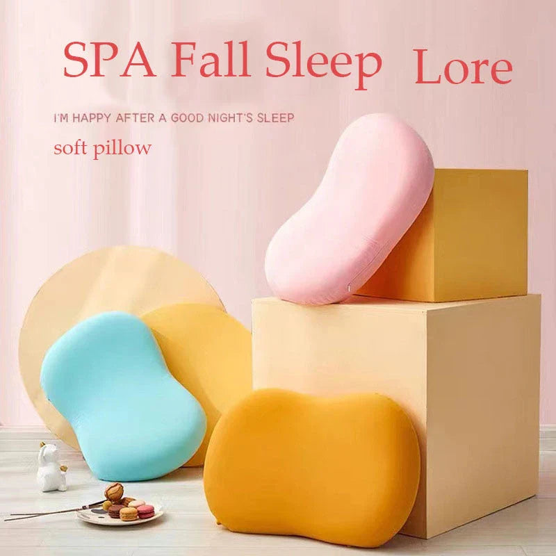 Luxurious memory foam pillow designed to cradle the head and neck like a cat's soft belly, providing unmatched comfort and support for deep, restorative sleep.