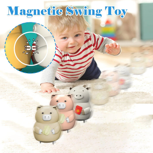 Adorable electric rocking animal toys with magnetic adsorption and walking mechanisms, perfect for interactive play and educational fun