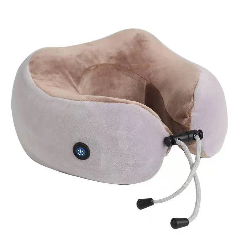 Therapeutic Neck Massage Pillow with Kneading, Vibration, and Heat Functions for Relaxation and Stress Relief