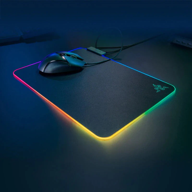 Razer Firefly Hard V2 RGB Gaming Mouse Pad with Customizable Lighting, Micro-Textured Surface, and Cable Management