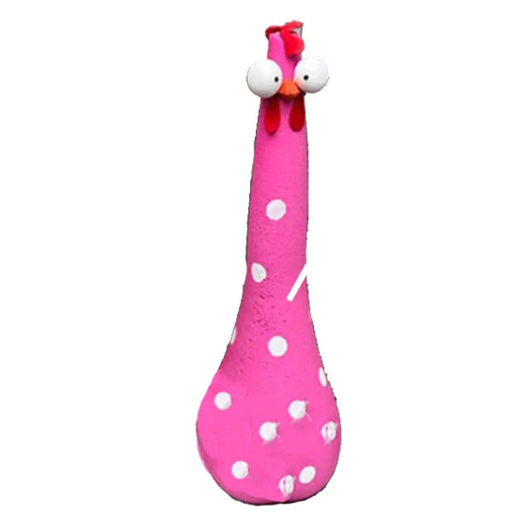 Decorative Chicken Statues in various vibrant colors for garden, patio, and yard decor