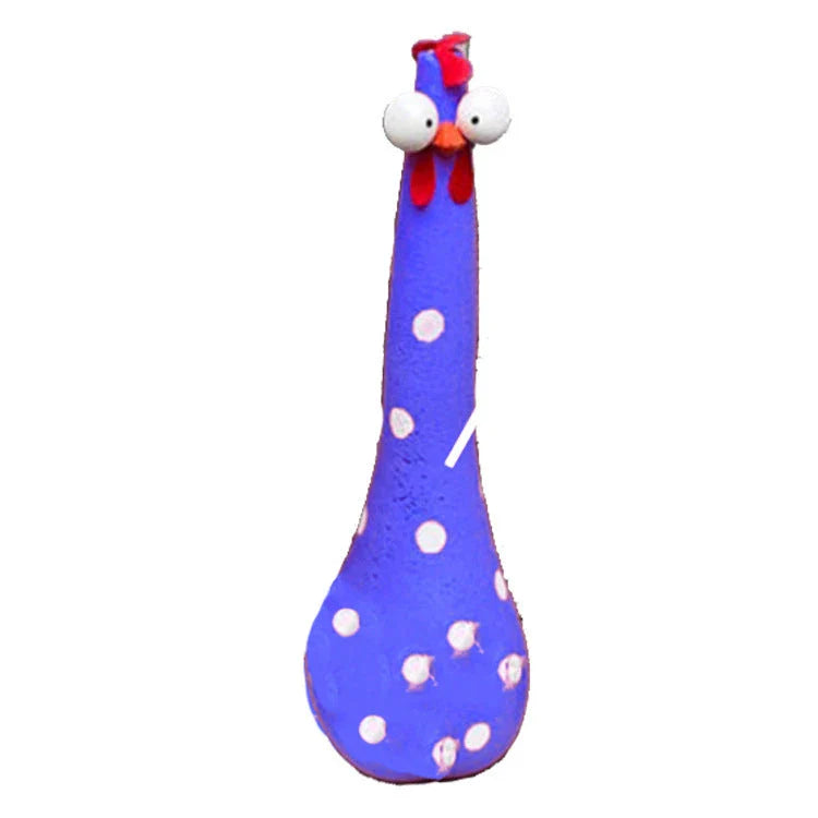 Decorative Chicken Statues in various vibrant colors for garden, patio, and yard decor