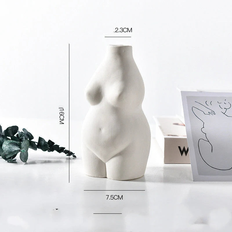 Handmade ceramic vase with electroplated finish in white, gold, and grey