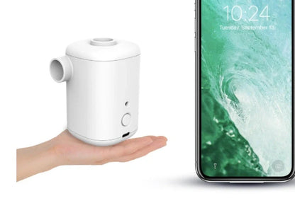 Mini electric inflator with USB charging for swimming rings and inflatables