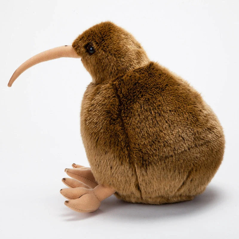 Simulation Kiwi Doll New Zealand National Bird Table Plush in brown