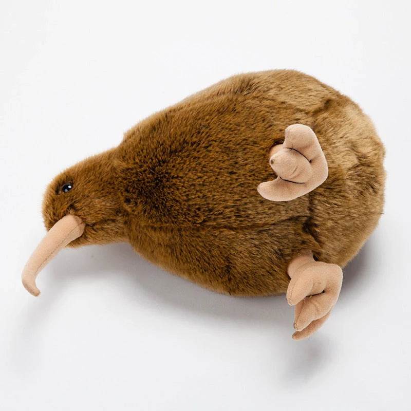 Simulation Kiwi Doll New Zealand National Bird Table Plush in brown