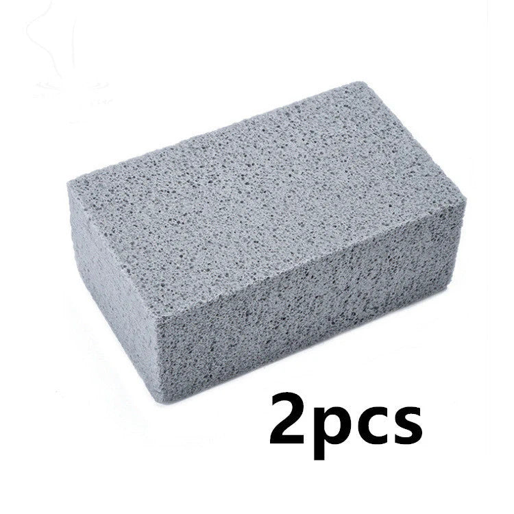 Natural pumice barbecue cleaning brick for chemical-free grill maintenance