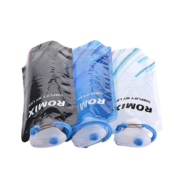 Collapsible, leak-proof water bottle made with durable, BPA-free materials for active outdoor use