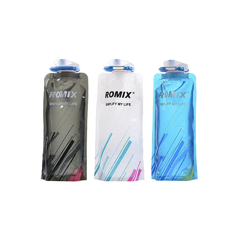Collapsible, leak-proof water bottle made with durable, BPA-free materials for active outdoor use