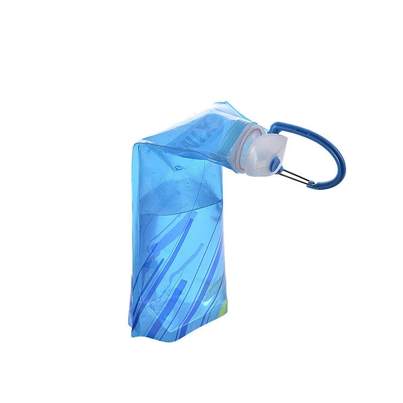 Collapsible, leak-proof water bottle made with durable, BPA-free materials for active outdoor use