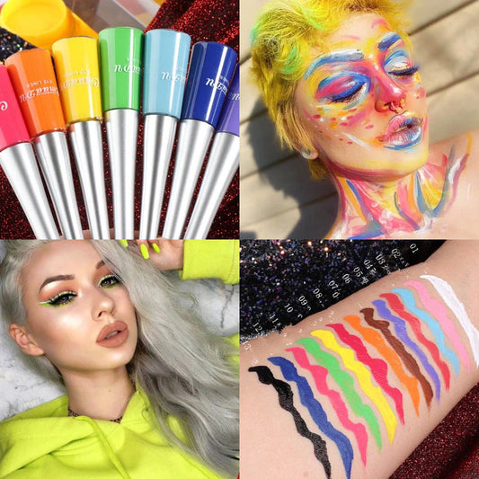 17 Colour Liquid Eyeliner Matte Quick-Drying Waterproof Long-Lasting in 17 vibrant colours