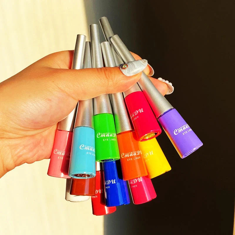 17 Colour Liquid Eyeliner Matte Quick-Drying Waterproof Long-Lasting in 17 vibrant colours