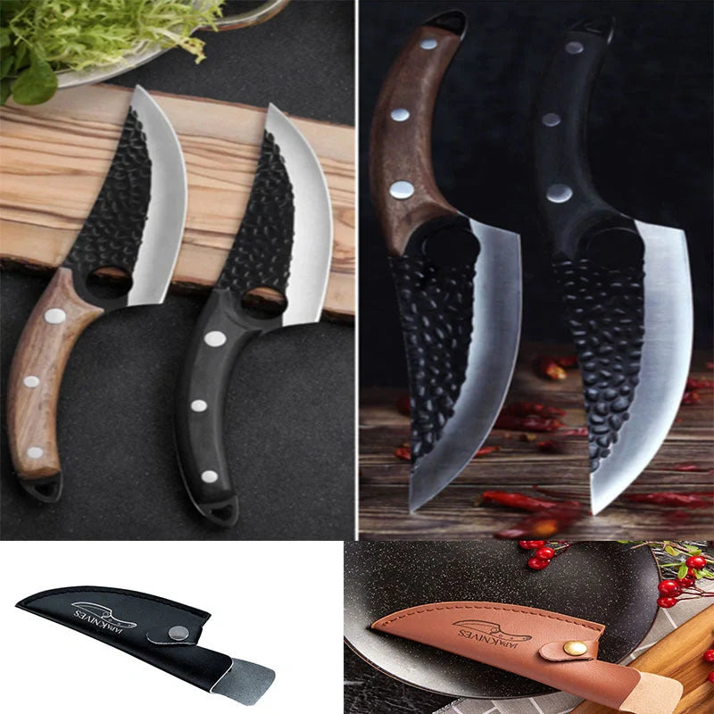 5CrMoV15 high carbon steel butcher knife set for professional meat processing
