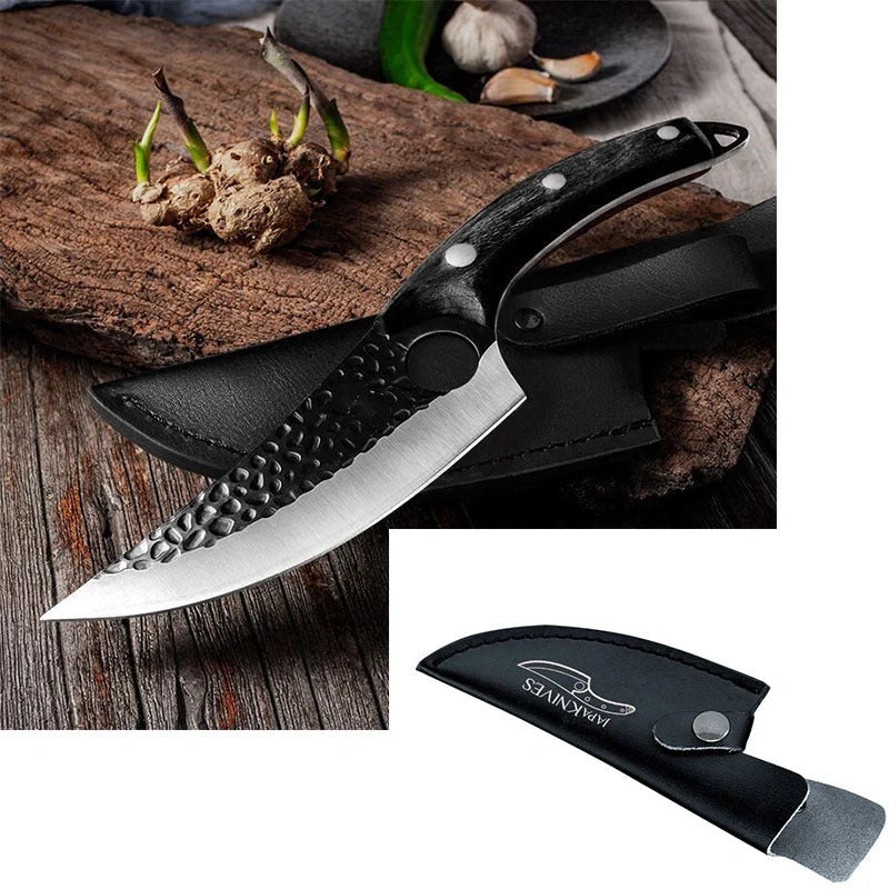 5CrMoV15 high carbon steel butcher knife set for professional meat processing