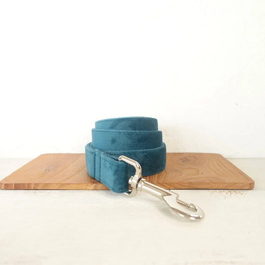 Premium Velvet Traction Rope Set with Sturdy Metal Buckle in Emerald Green