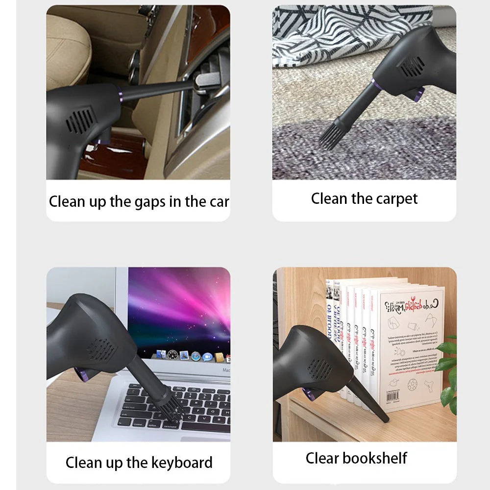 Cordless Air Duster for cleaning electronics with 70m/s air thrust and eco-friendly design