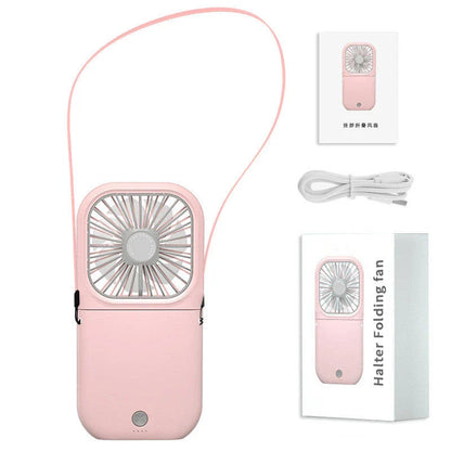 Hands-free neck cooler fan with adjustable airflow, long-lasting battery, and portable design for versatile use