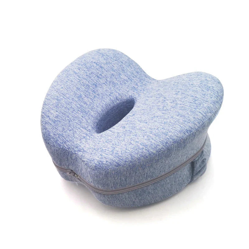 Ergonomic apple-shaped memory foam pillow with breathable design and adjustable thickness for personalized comfort and support