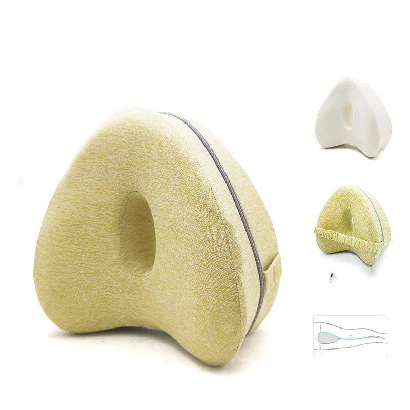 Ergonomic apple-shaped memory foam pillow with breathable design and adjustable thickness for personalized comfort and support