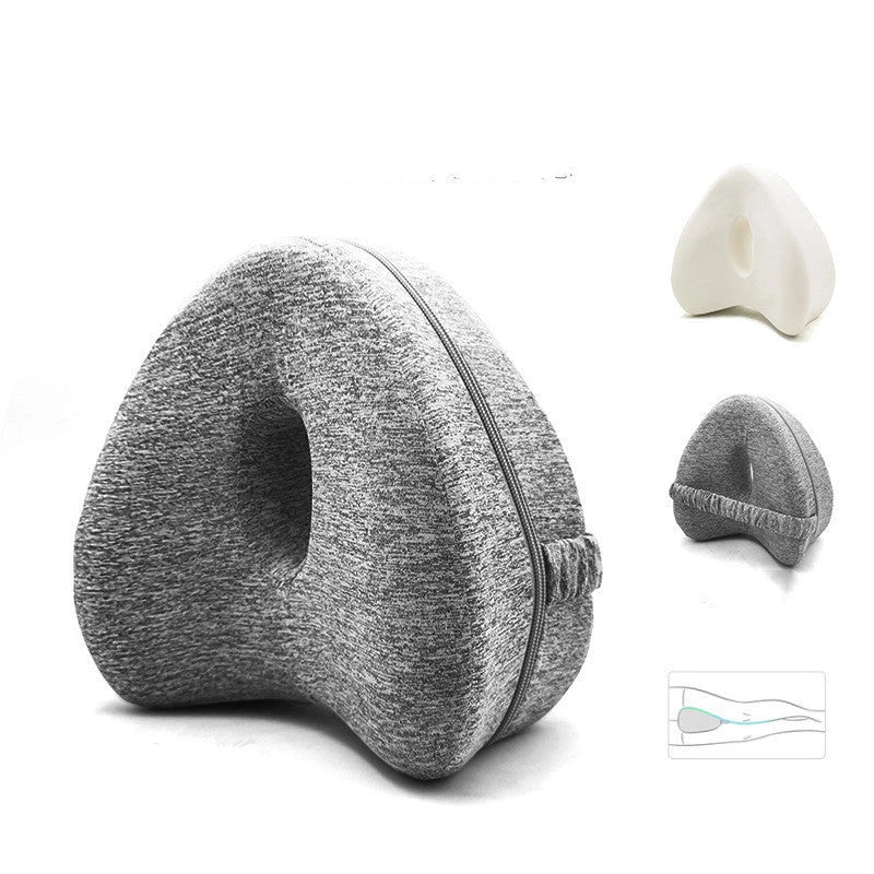 Ergonomic apple-shaped memory foam pillow with breathable design and adjustable thickness for personalized comfort and support