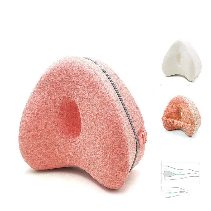 Ergonomic apple-shaped memory foam pillow with breathable design and adjustable thickness for personalized comfort and support