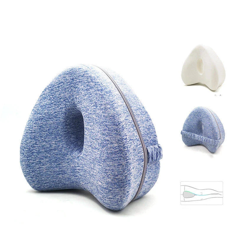 Ergonomic apple-shaped memory foam pillow with breathable design and adjustable thickness for personalized comfort and support
