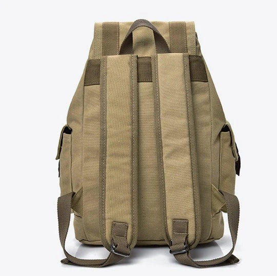 Premium canvas backpack with spacious compartments, comfortable padded straps, and a versatile, stylish design for urban adventures.
