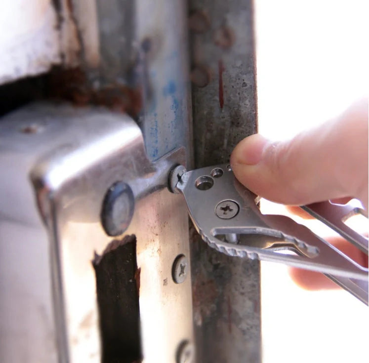Outdoor portable multi-function key clip with optional bottle opener