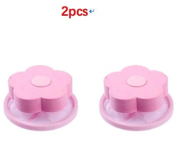 Flower-designed float filter for washing machine hair removal, 9.5cm by 4.0cm