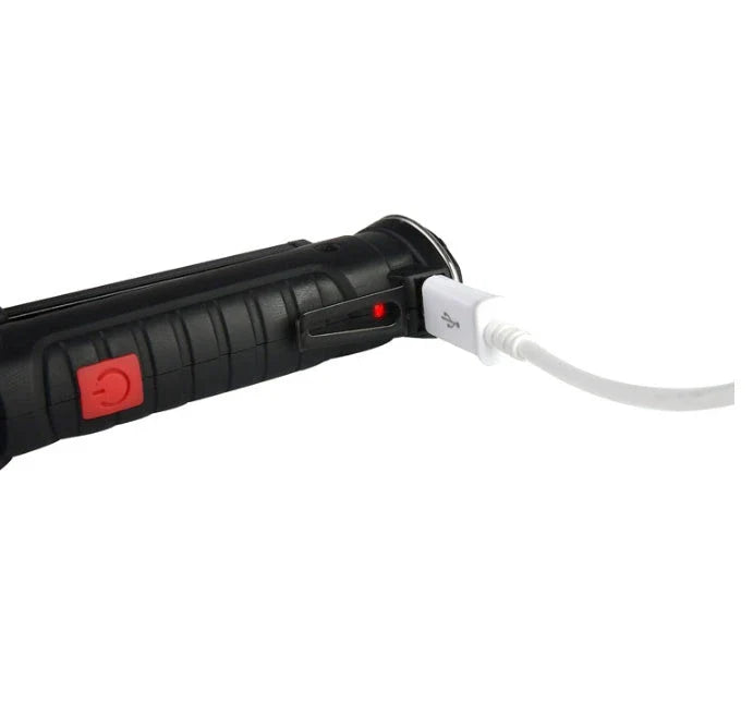 Powerful COB LED Torch with Magnetic Mount and Hanging Hook for Versatile Hands-Free Lighting